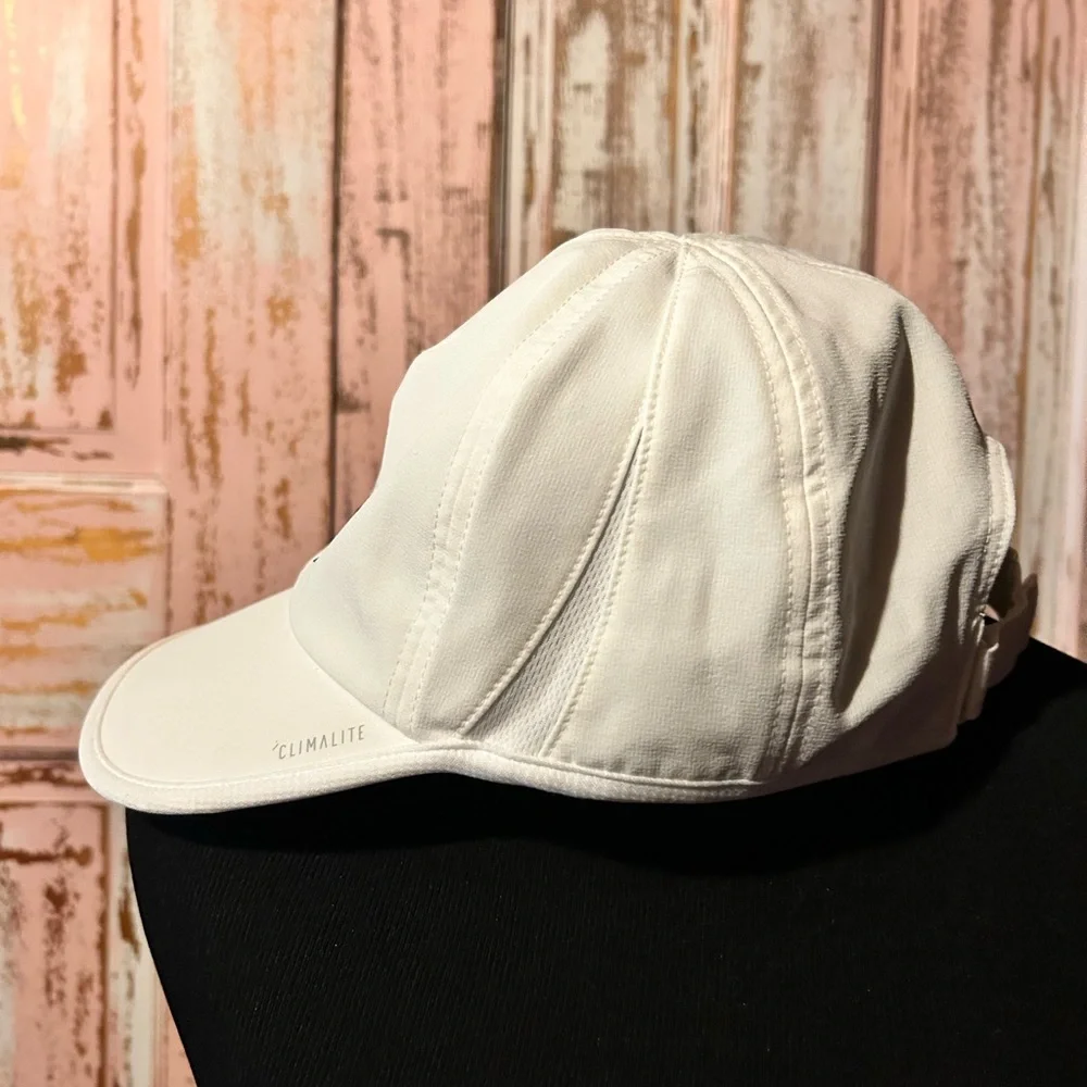 adidas White and Black Logo Hat